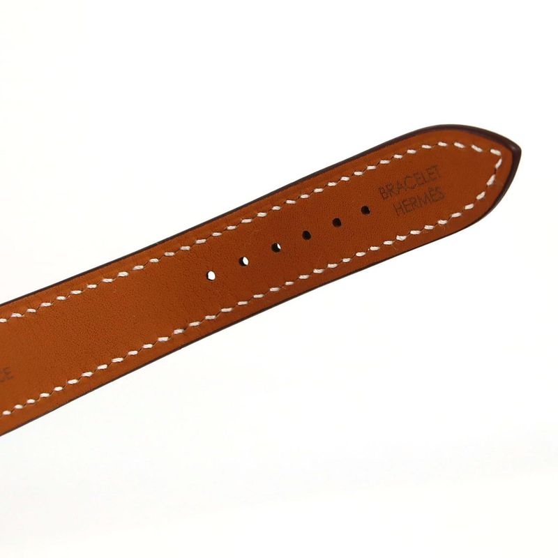 Hermes Watch SS Quartz Dial Color: White Arabic
