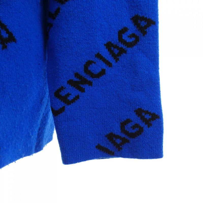 Balenciaga Wardrobe Knit Sweater Black Blue