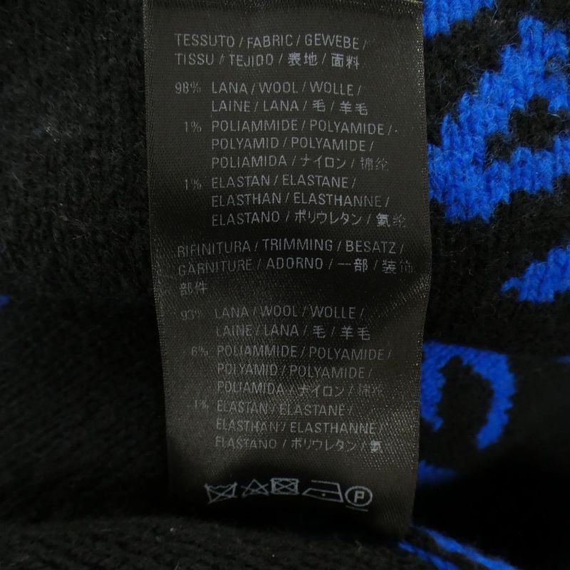 Balenciaga Wardrobe Knit Sweater Black Blue