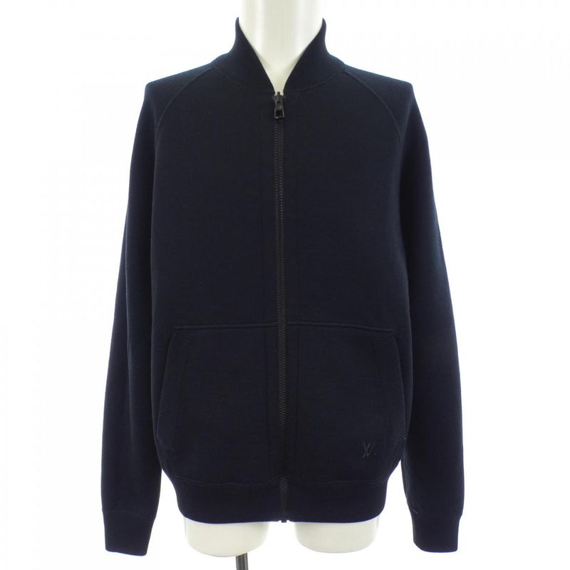 Louis Vuitton Track Top Reversible Monogram Jacket Black Gray
