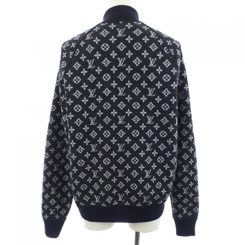 Louis Vuitton Track Top Reversible Monogram Jacket Black Gray