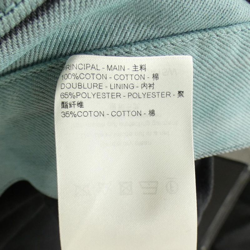 Louis Vuitton Embroidered Denim Jacket Black Blue