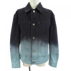 Louis Vuitton Embroidered Denim Jacket Black Blue