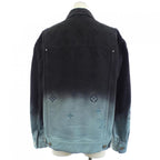Louis Vuitton Embroidered Denim Jacket Black Blue