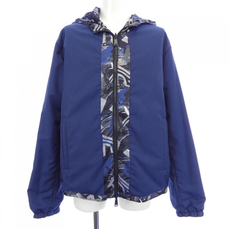 Fendi Aixy Jacket Black 46 Navy Gray