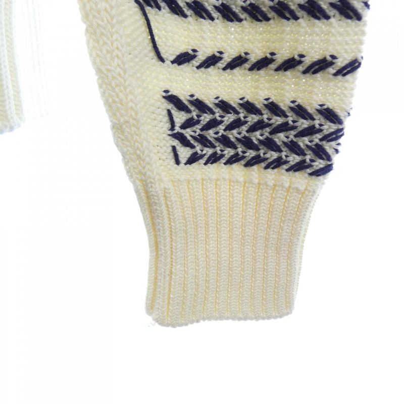 Dior Knit Sweater White Navy