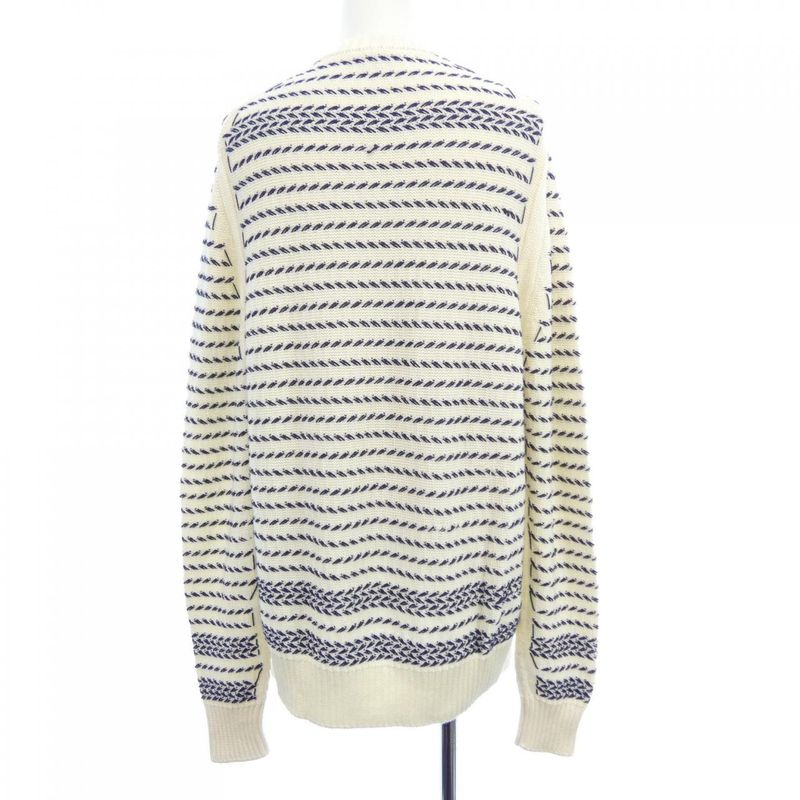 Dior Knit Sweater White Navy
