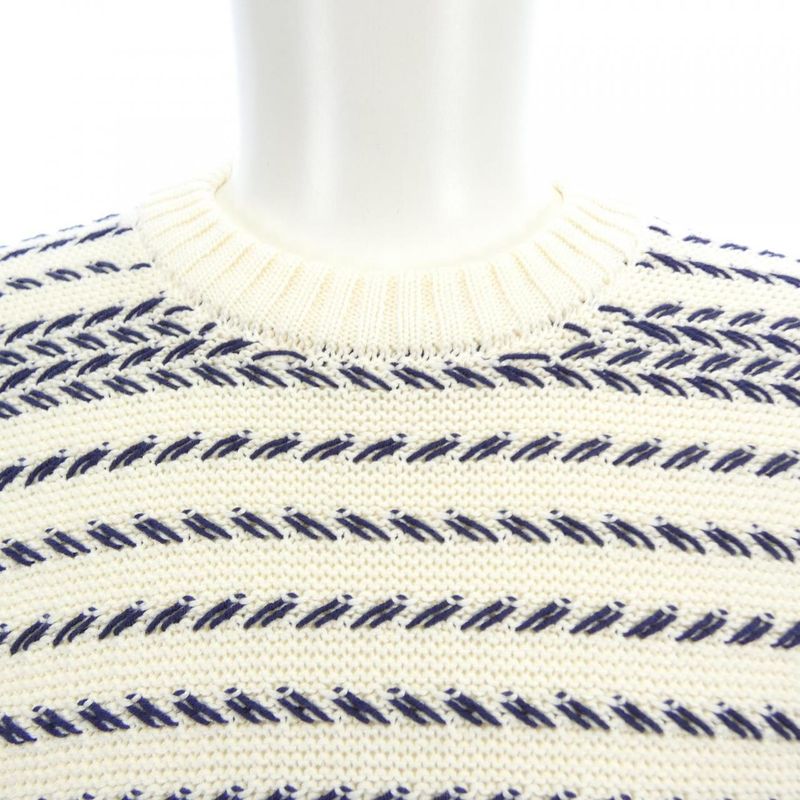 Dior Knit Sweater White Navy