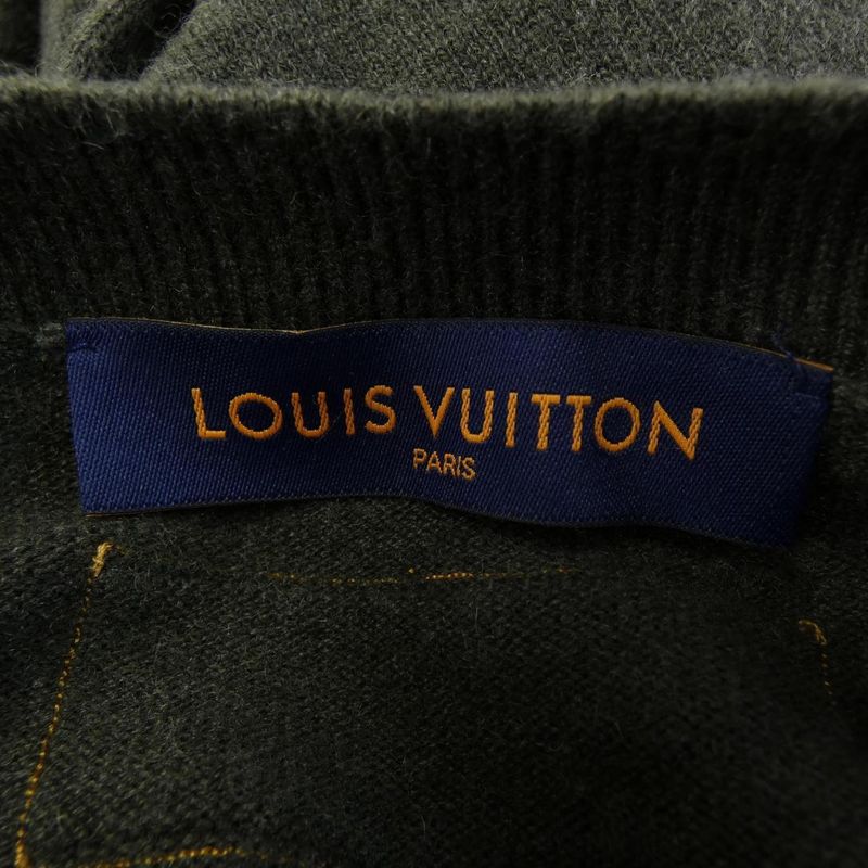 Louis Vuitton Lvse LV Embossed Curtain Neck Knit Sweater