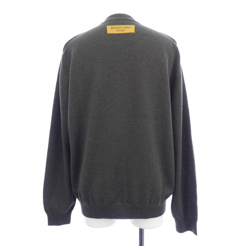 Louis Vuitton Lvse LV Embossed Curtain Neck Knit Sweater