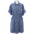Hermes Dress Blue 38 Blue-based Transparency
