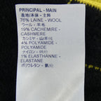 Louis Vuitton Knit Top Cashmere Black Yellow Check
