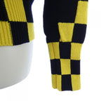 Louis Vuitton Knit Top Cashmere Black Yellow Check