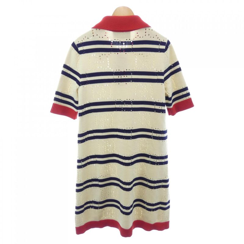 Gucci Dress Beige Transparency Red