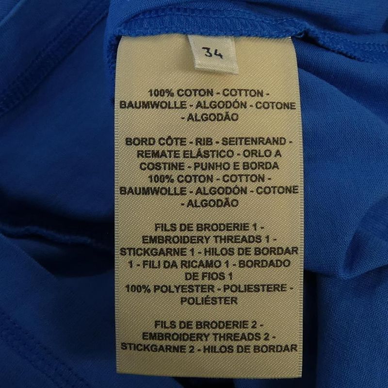 Hermes Mosaique T-Shirt Blue 34 Blue-based Transparency