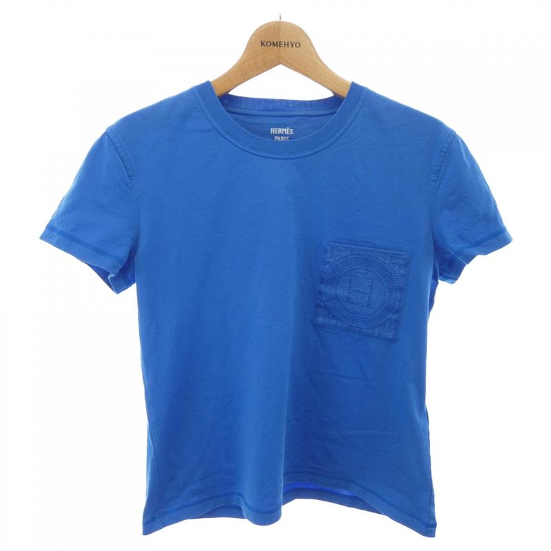 Hermes Mosaique T-Shirt Blue 34 Blue-based Transparency