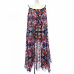 Hermes Fleurs Miroirhrond Dress Black Orange Transparency