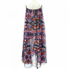 Hermes Fleurs Miroirhrond Dress Black Orange Transparency