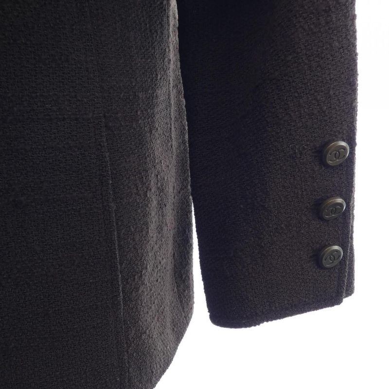 Chanel Vintage Jacket Brown 38