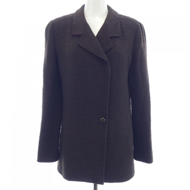 Chanel Vintage Jacket Brown 38