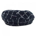 Chanel Cap Cotton White Navy