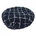 Chanel Cap Cotton White Navy
