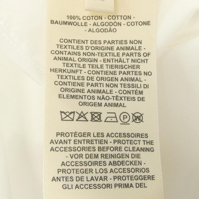 Hermes Mother of Pearl Button Dress White Translucency