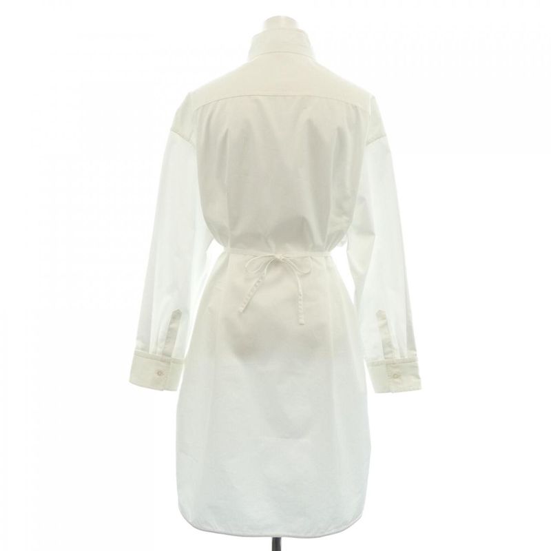 Hermes Mother of Pearl Button Dress White Translucency