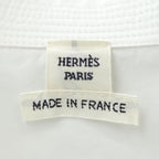 Hermes Mother of Pearl Button Dress White Translucency