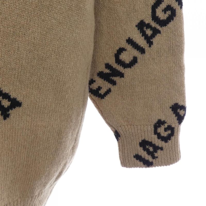 Balenciaga Knit Top Beige