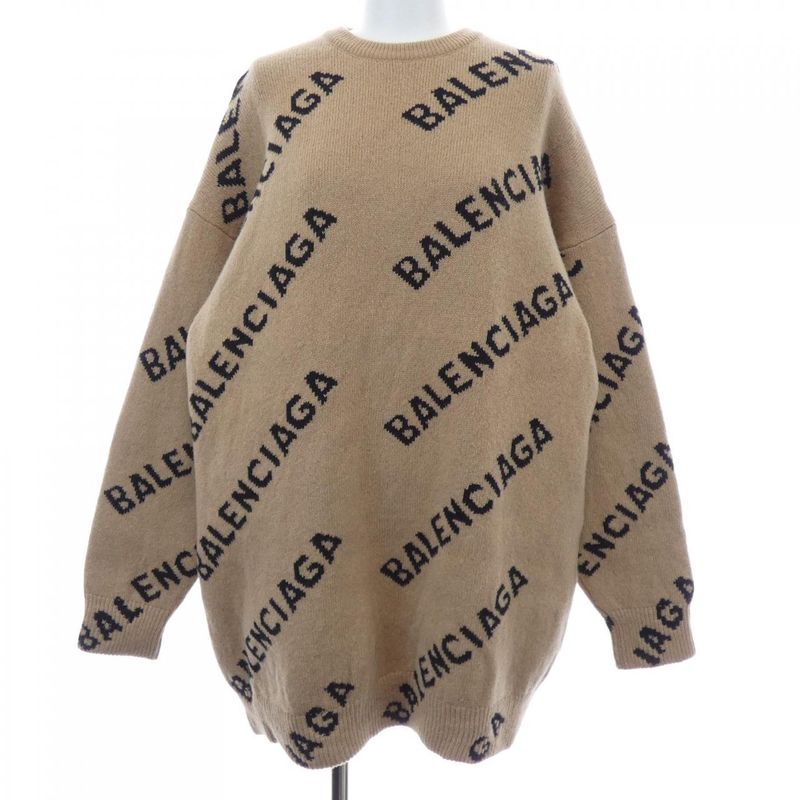 Balenciaga Knit Top Beige