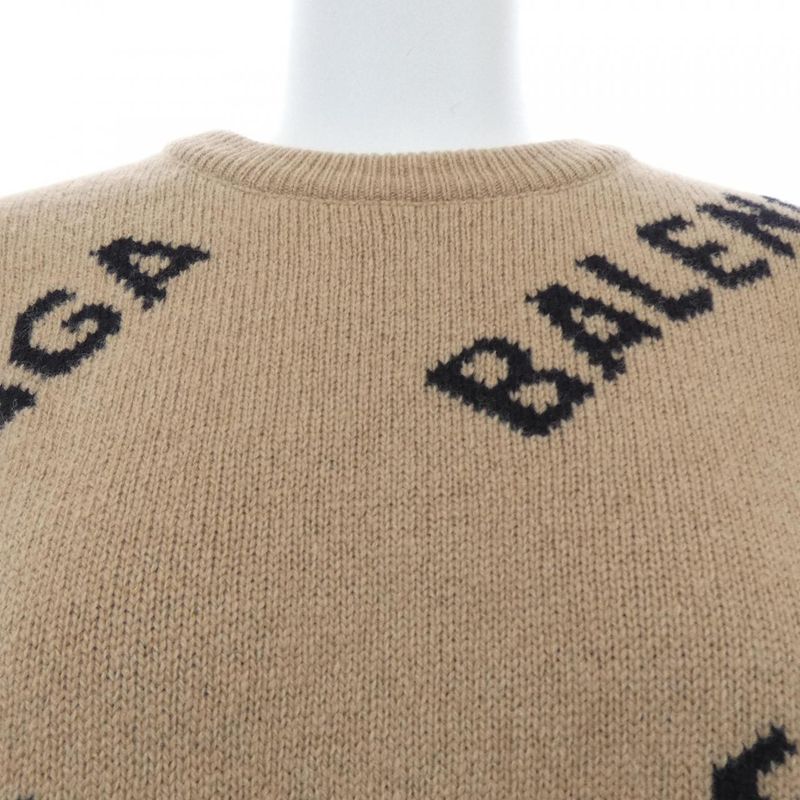 Balenciaga Knit Top Beige