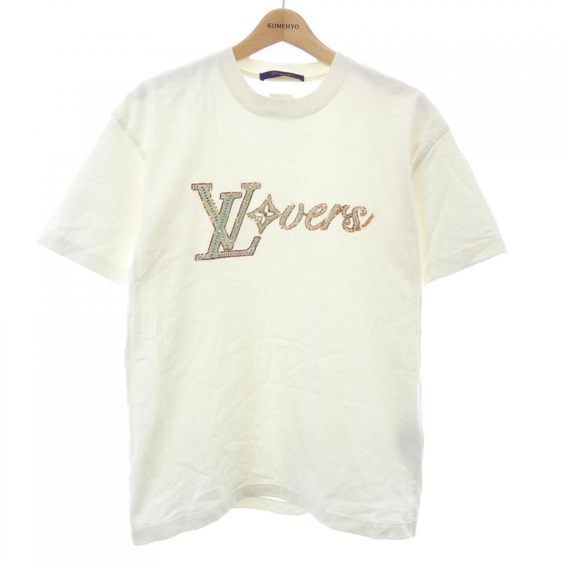 Louis Vuitton Embroidered Short Sleeve T-Shirt White Translucency
