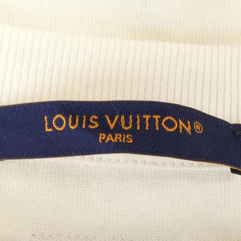 Louis Vuitton Embroidered Short Sleeve T-Shirt White Translucency