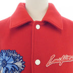 Louis Vuitton LV Yk Psychedelic Flower Embroider Dober City Bluzo White Red