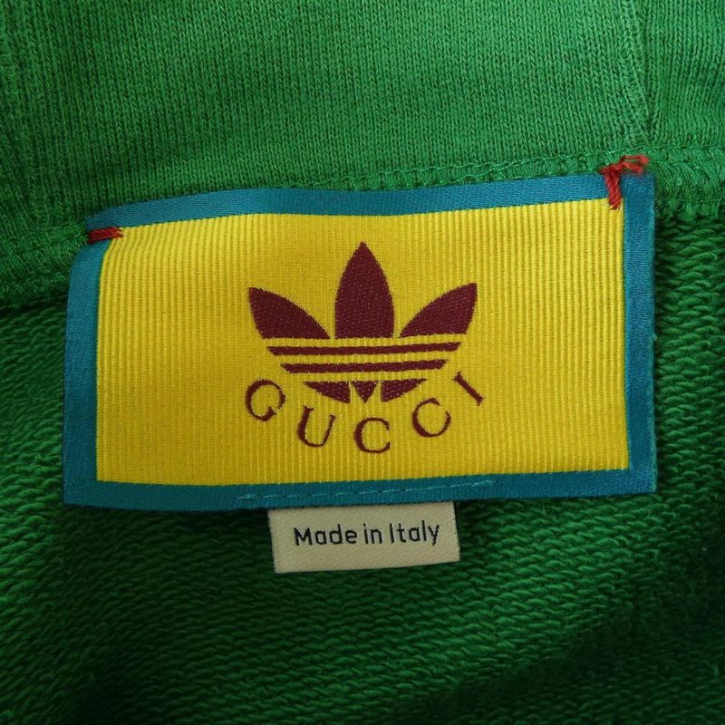 Gucci Adidas Hoodie Green XS
