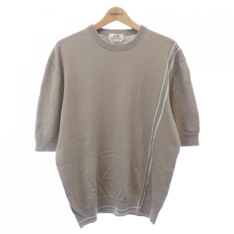 Hermes Knit Sweater Cashmere Beige