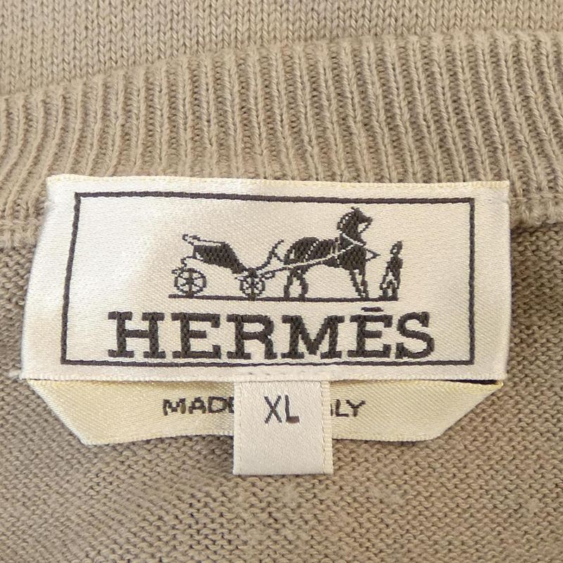 Hermes Knit Sweater Cashmere Beige