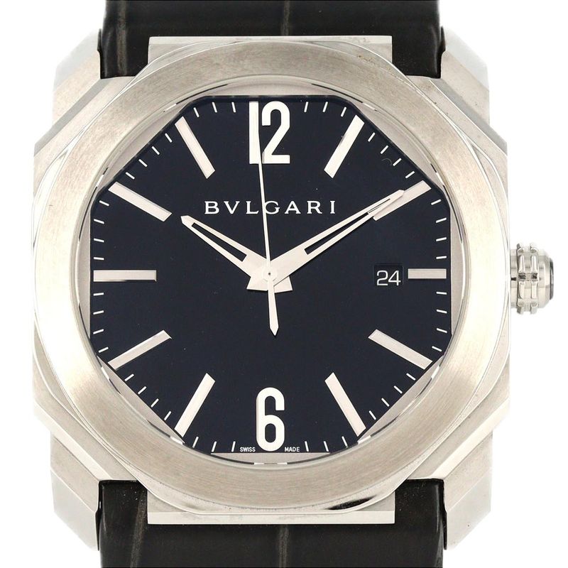 Bvlgari Octo SS Automatic Volume Bracelet Dial Color: Black