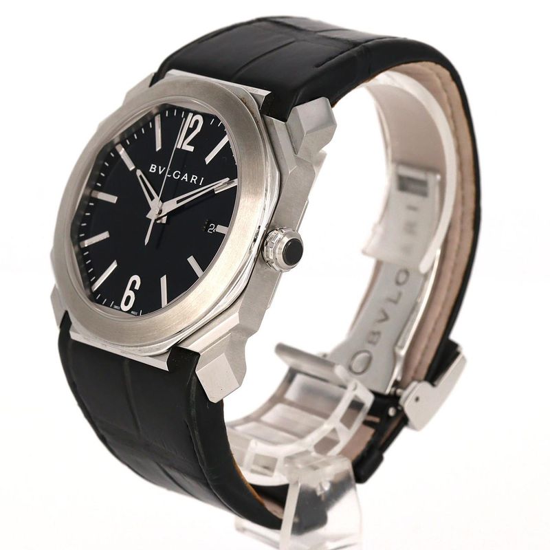 Bvlgari Octo SS Automatic Volume Bracelet Dial Color: Black