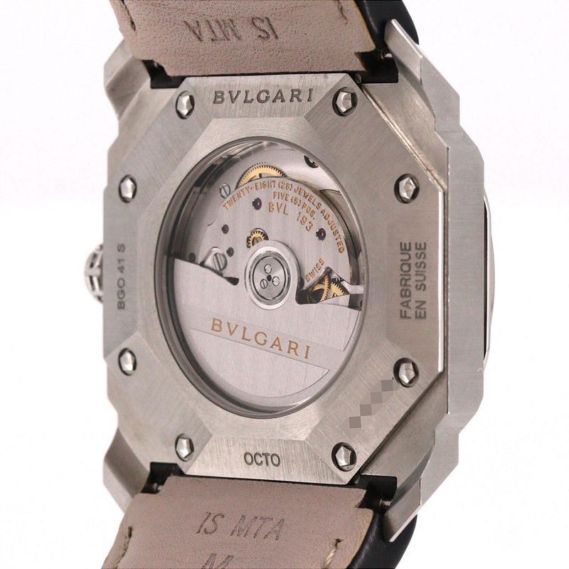 Bvlgari Octo SS Automatic Volume Bracelet Dial Color: Black