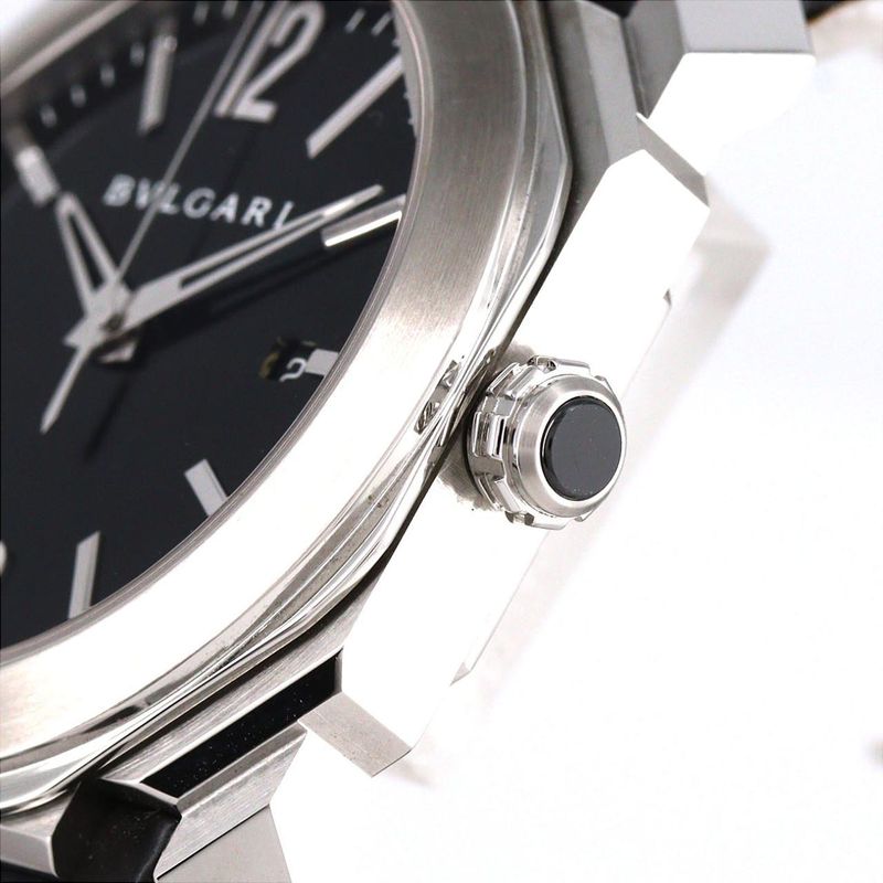 Bvlgari Octo SS Automatic Volume Bracelet Dial Color: Black