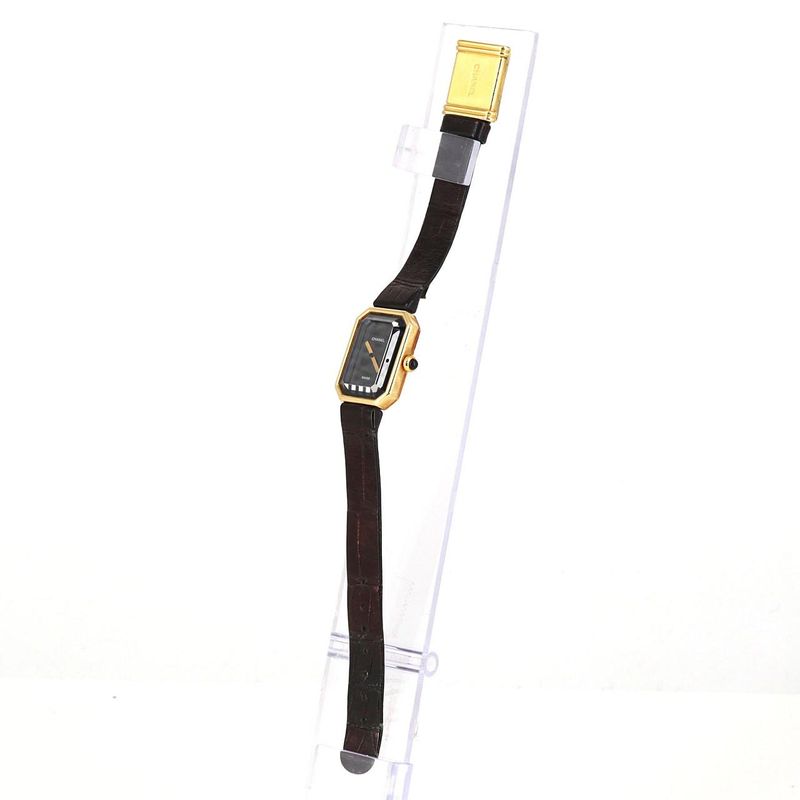 Chanel Premiere YG Quartz Bracelet Dial Color: Black