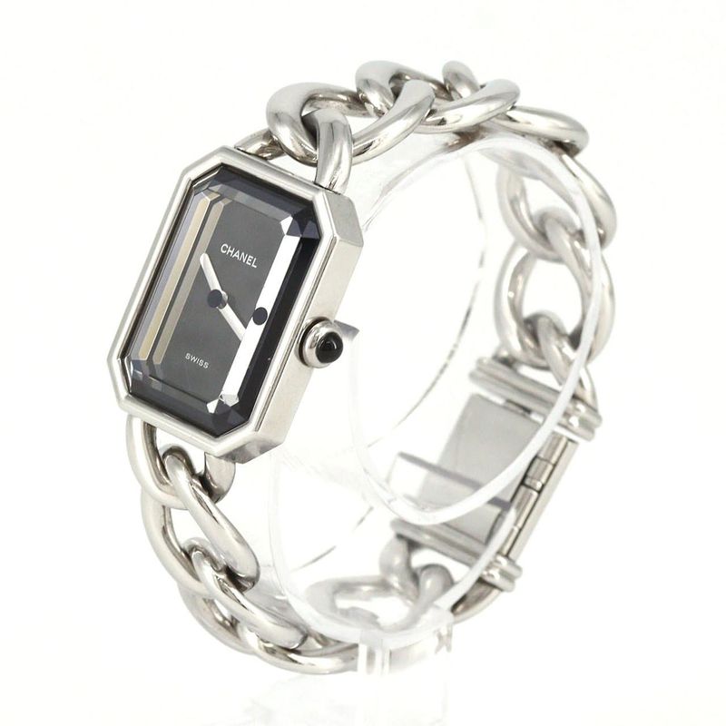 Chanel Premiere M SS Quartz Bracelet Dial Color: Black