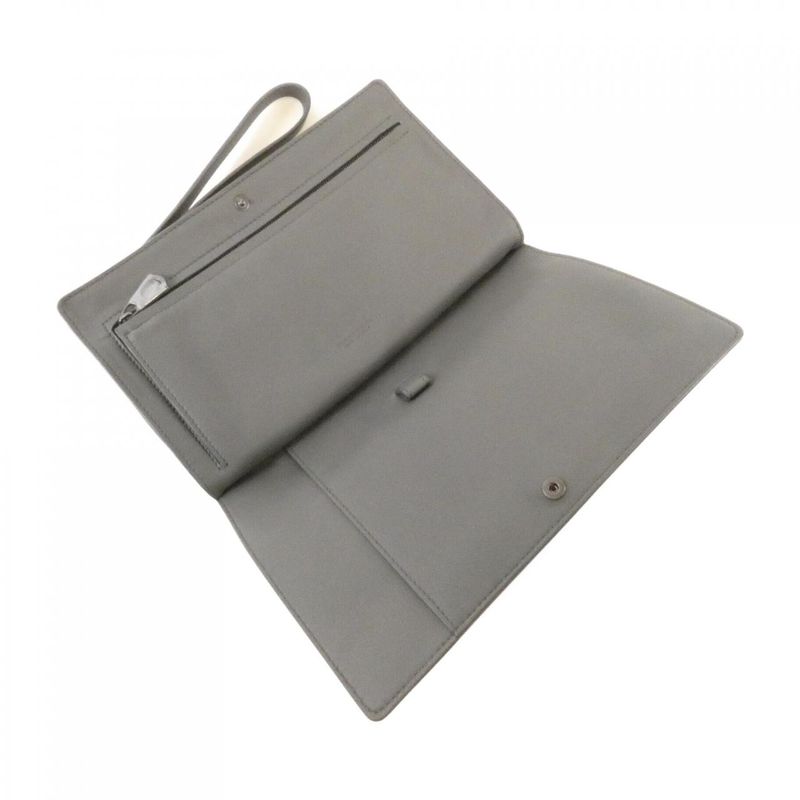 Bottega Veneta Bag Leather Gray New Light