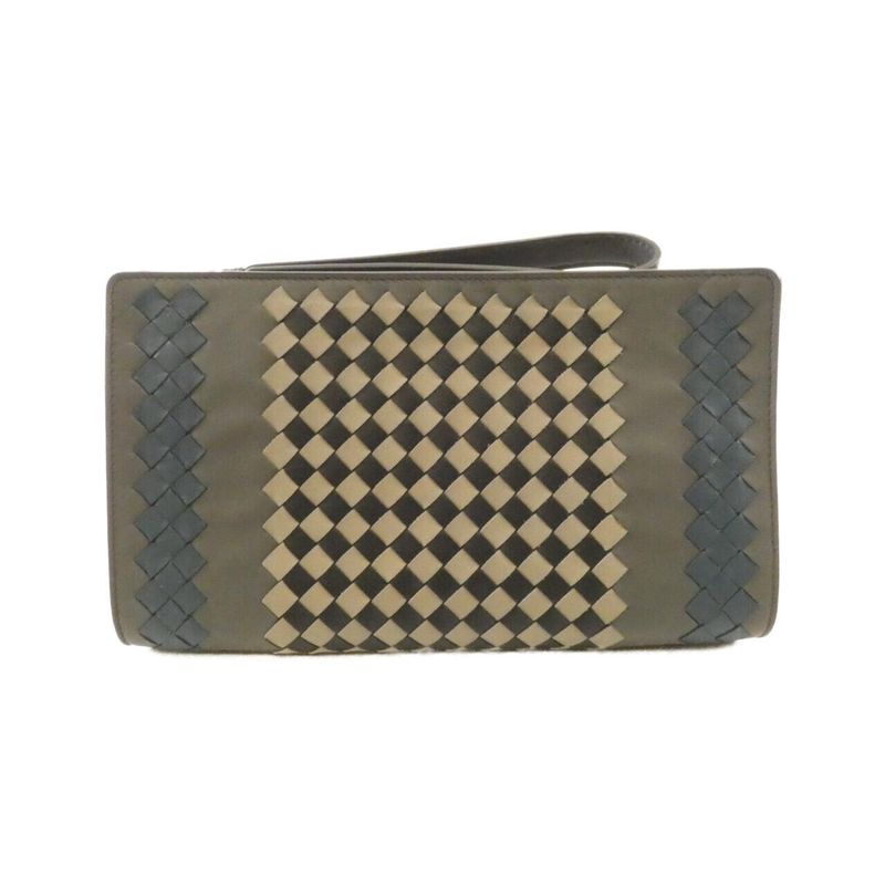 Bottega Veneta Bag Leather Gray New Light