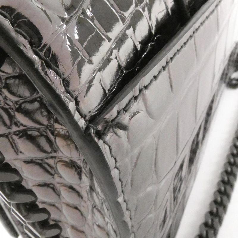 Balenciaga Hourglass Chain Wallet Dark