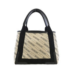 Balenciaga Navy Cabas Kmzan Bag Natural