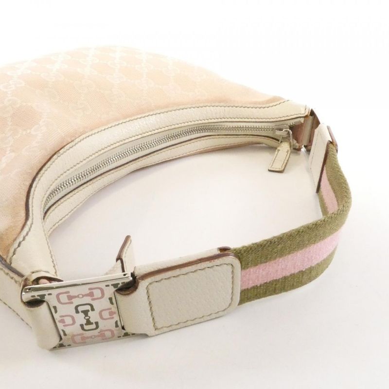 Gucci Shoulder Bag Canvas Pink