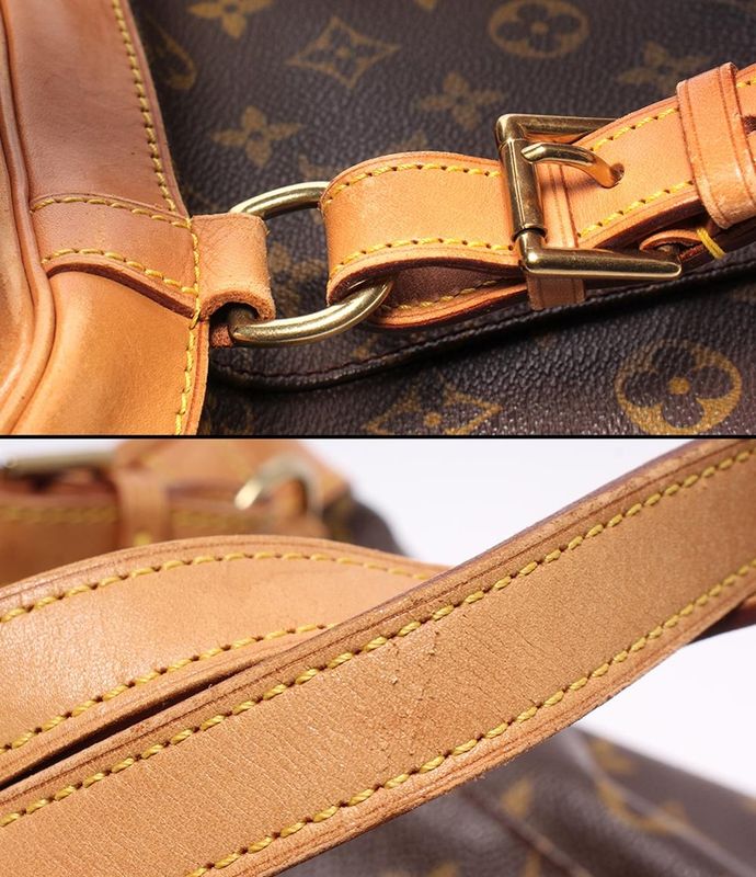 Louis Vuitton Backpack Montsouris MM Monogram Ation. Scuffs. And Dirt.